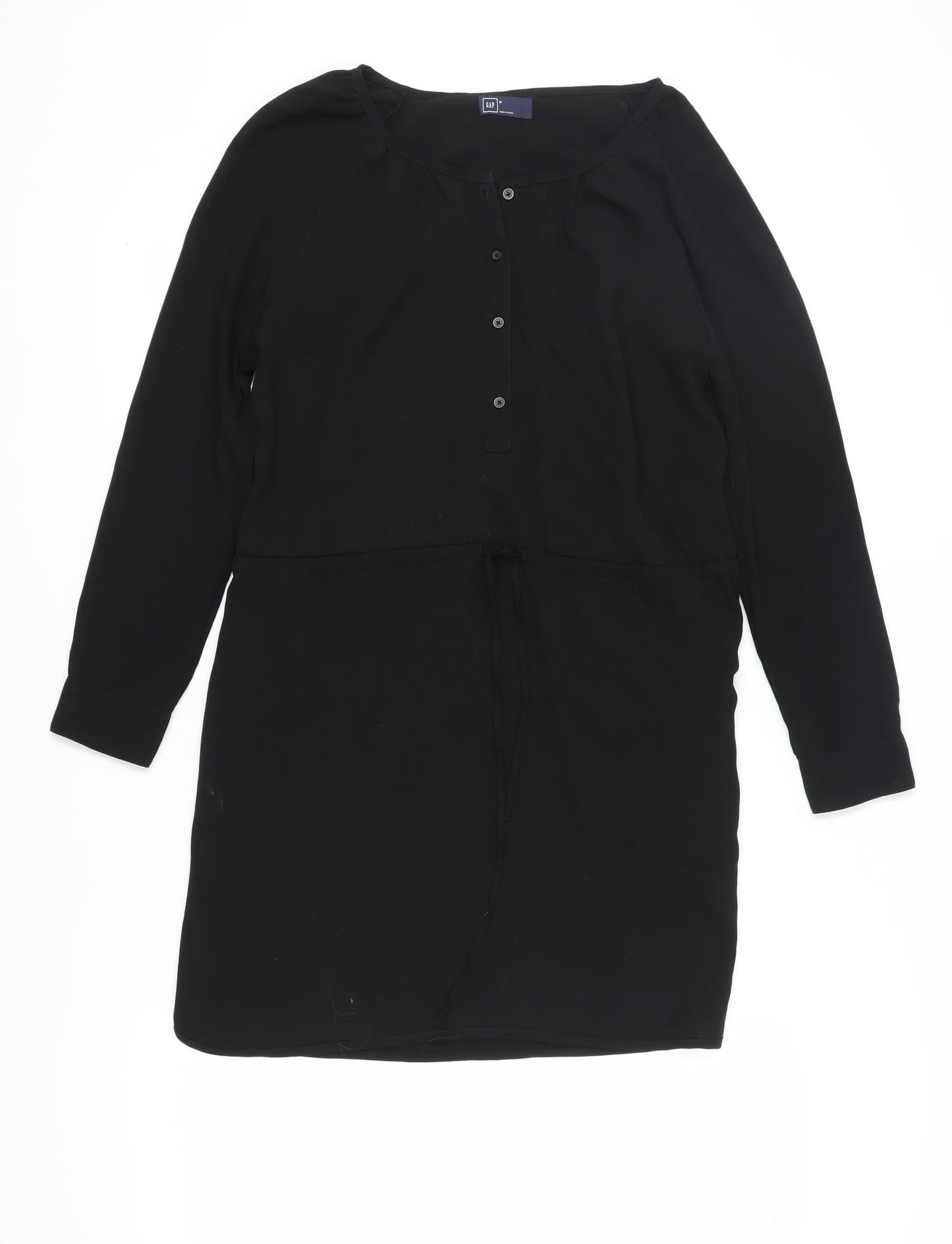 GAP Women's Black Shift Dress M, Knee Length, Casual Style