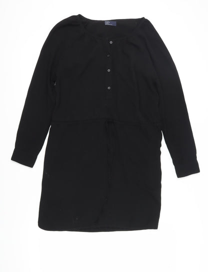 GAP Women's Black Shift Dress M, Knee Length, Casual Style