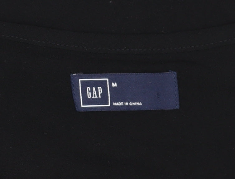 GAP Women's Black Shift Dress M, Knee Length, Casual Style