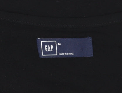 GAP Women's Black Shift Dress M, Knee Length, Casual Style