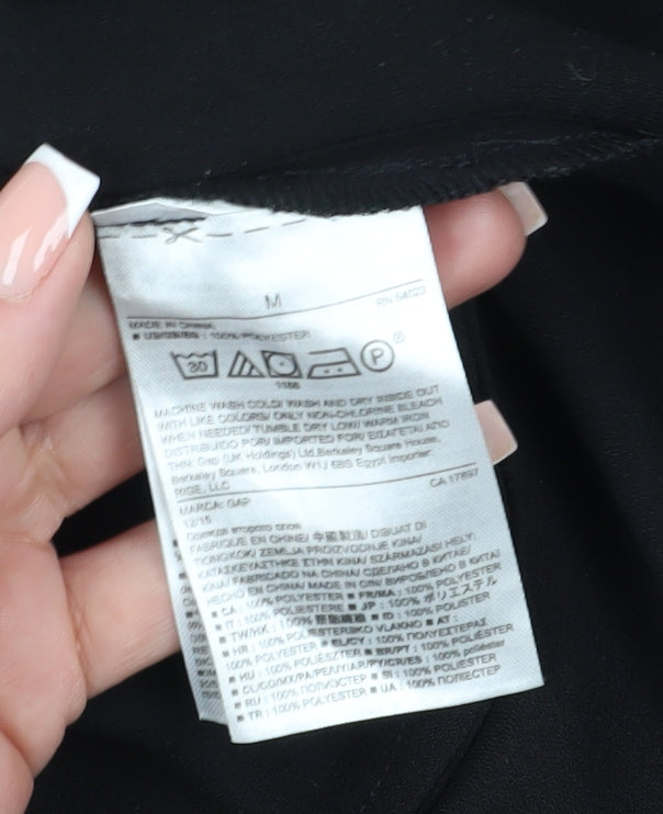 GAP Women's Black Shift Dress M, Knee Length, Casual Style