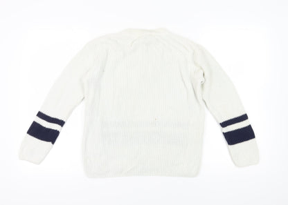 Womens UK Size S Marks and Spencer Ivory Pullover Jumper