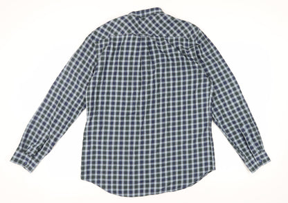 Ben Sherman Men's Blue Check Shirt XL Casual Style