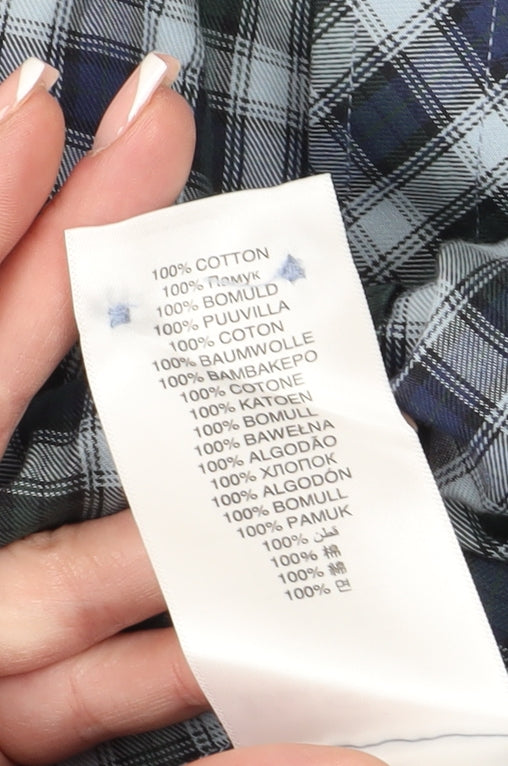 Ben Sherman Men's Blue Check Shirt XL Casual Style