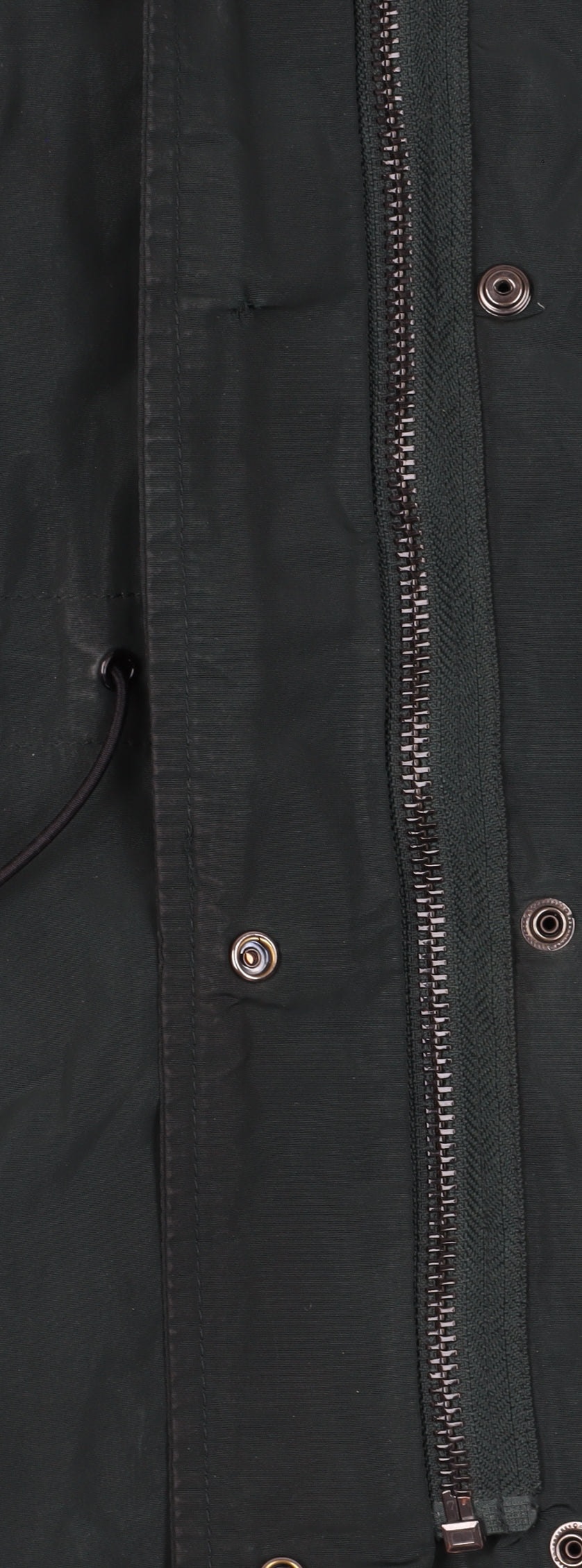 Massimo Dutti Women's Green Parka Coat Size 4