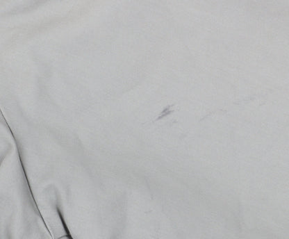 Aldon Men's Grey Basic Jacket L Collared Zip Casual