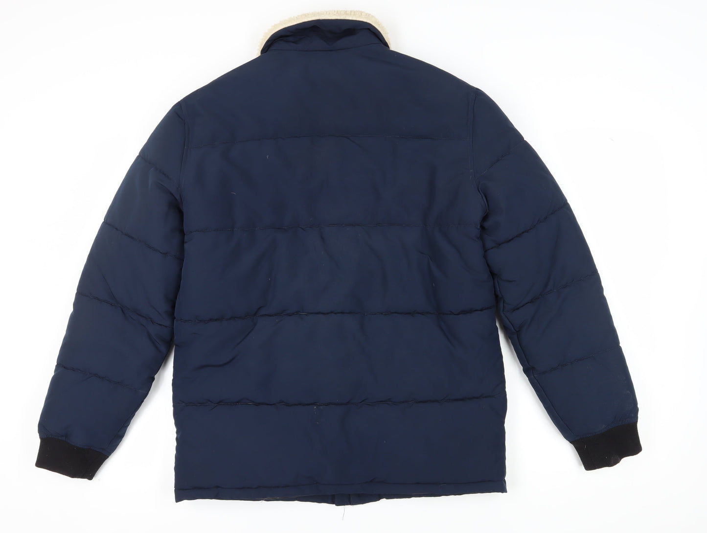 Mens UK Size M Marks and Spencer Blue Puffer Jacket