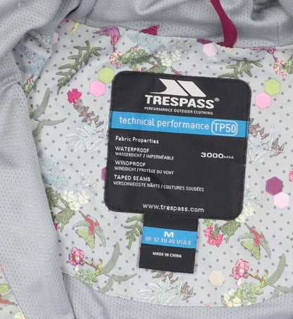 Womens UK Size M Trespass Grey Rain Coat