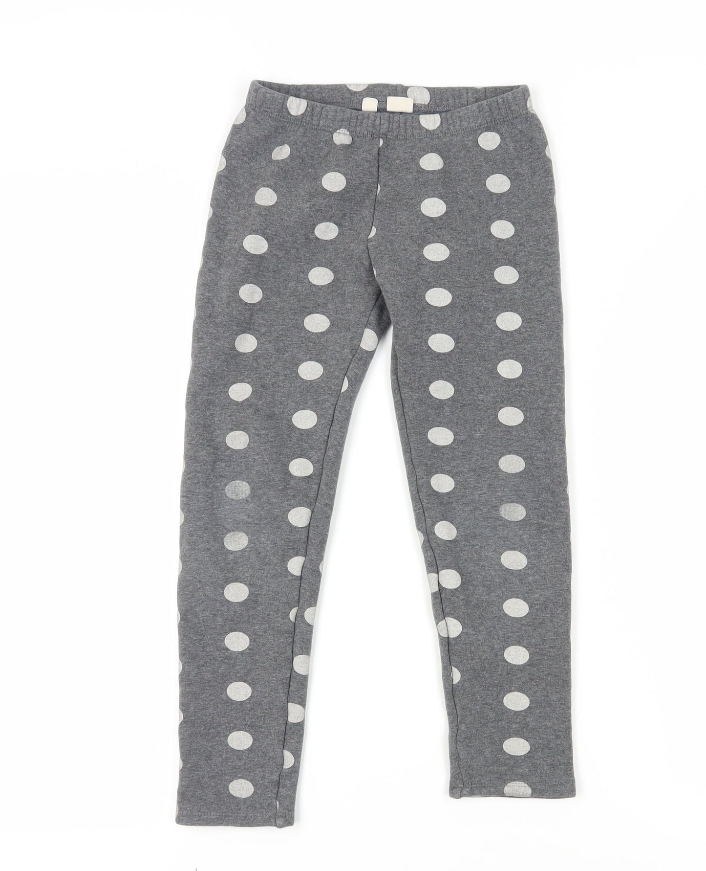 Gap Kids Grey Polka Dot Leggings, Girls, Size L, Ankle Length