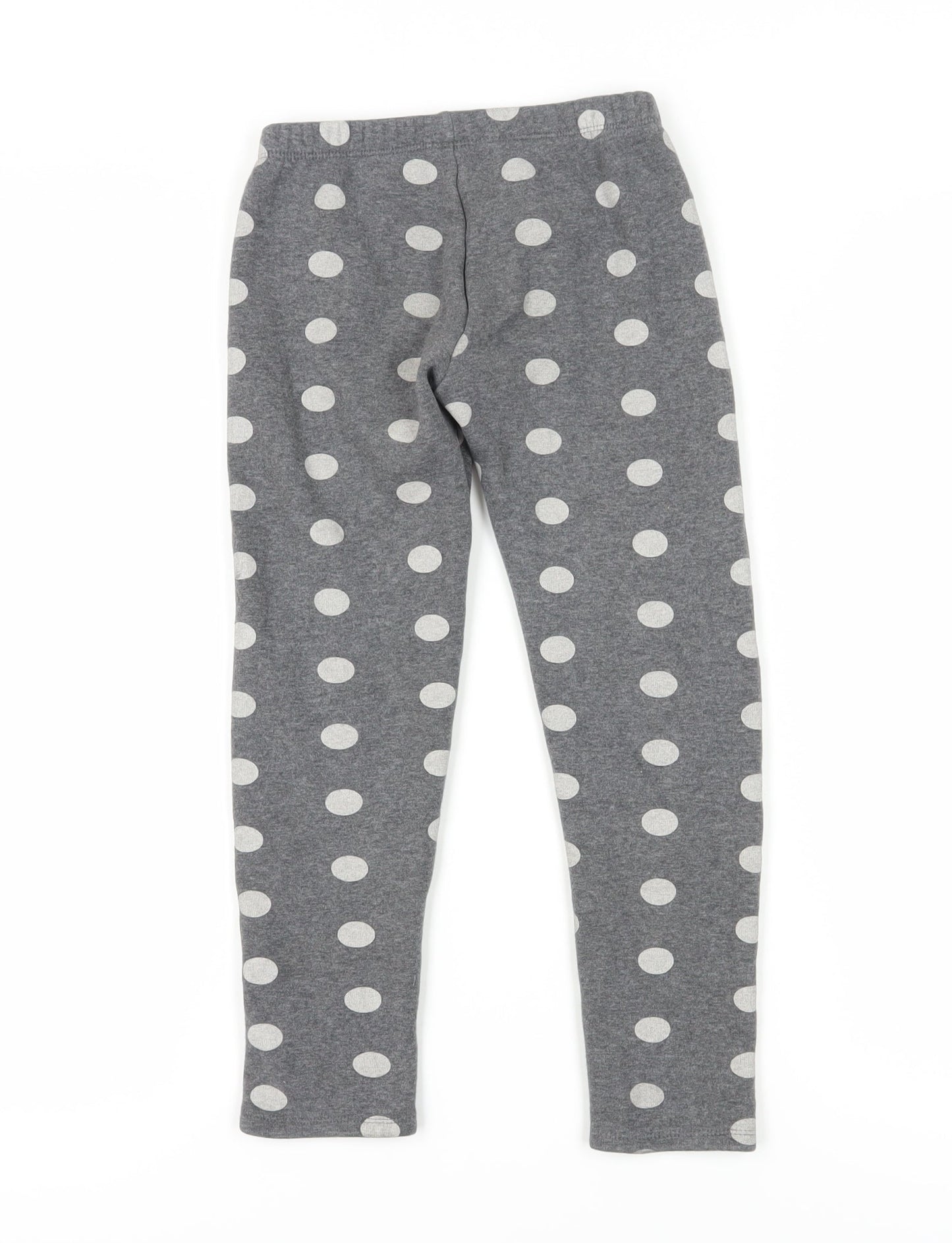 Gap Kids Grey Polka Dot Leggings, Girls, Size L, Ankle Length