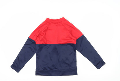 Reebok Boys Red and Blue Full Zip Sweatshirt Size 8