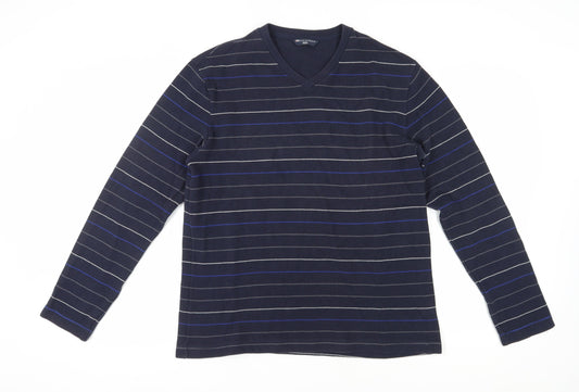 Mens UK Size L Marks and Spencer Blue Pullover Sweatshirt