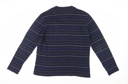 Mens UK Size L Marks and Spencer Blue Pullover Sweatshirt