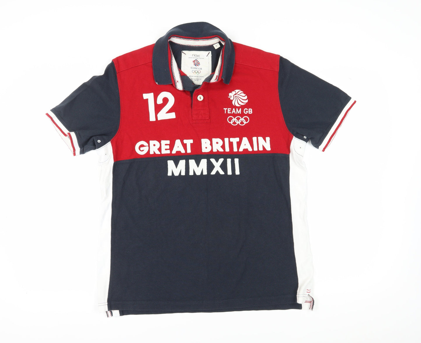 Next Men's Multicoloured Polo Shirt L Olympic Style