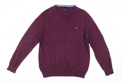 Crew Clothing Co. Men's XL Purple V-Neck Pullover Jumper