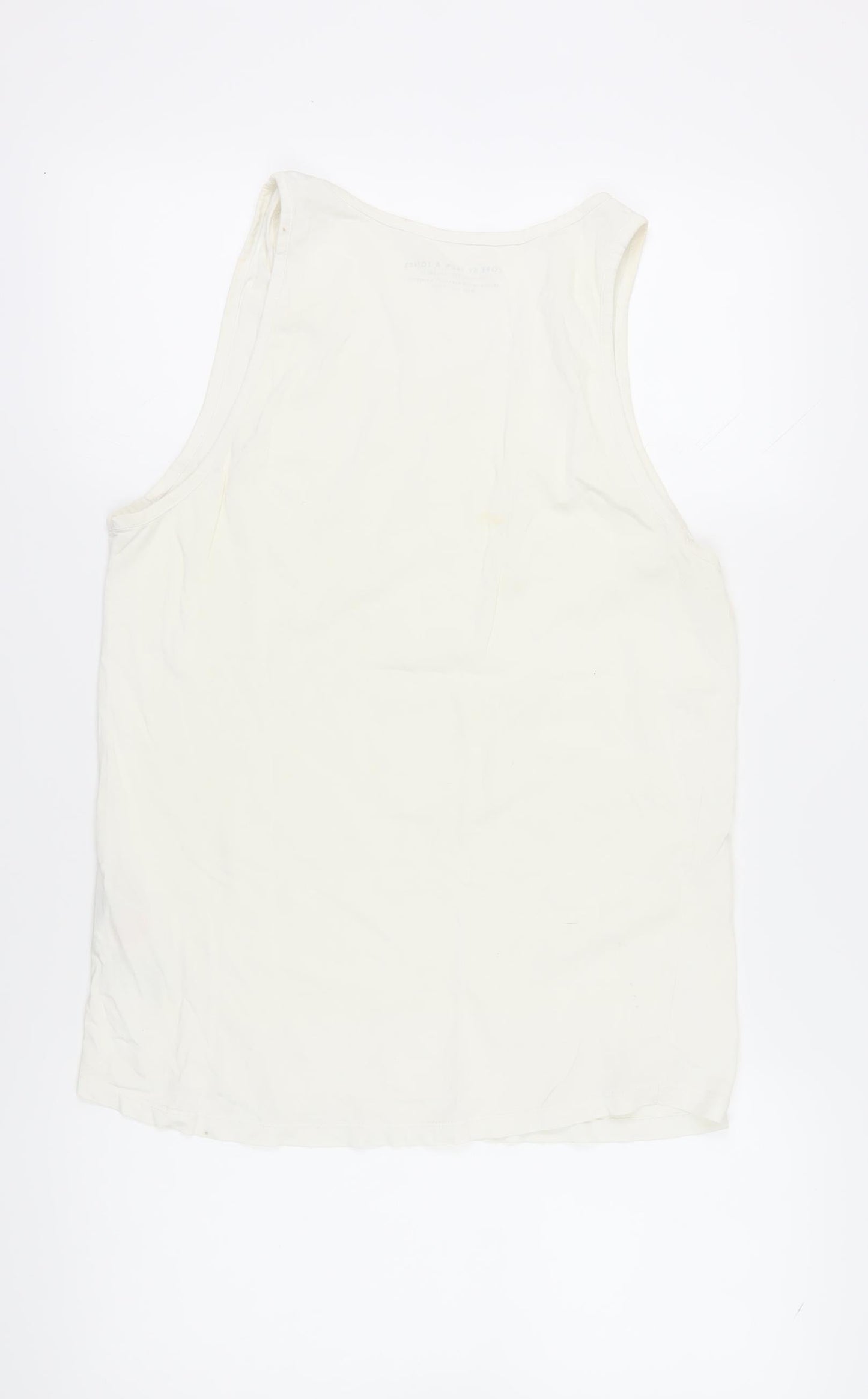 Jack & Jones Men’s White Sleeveless T-Shirt L