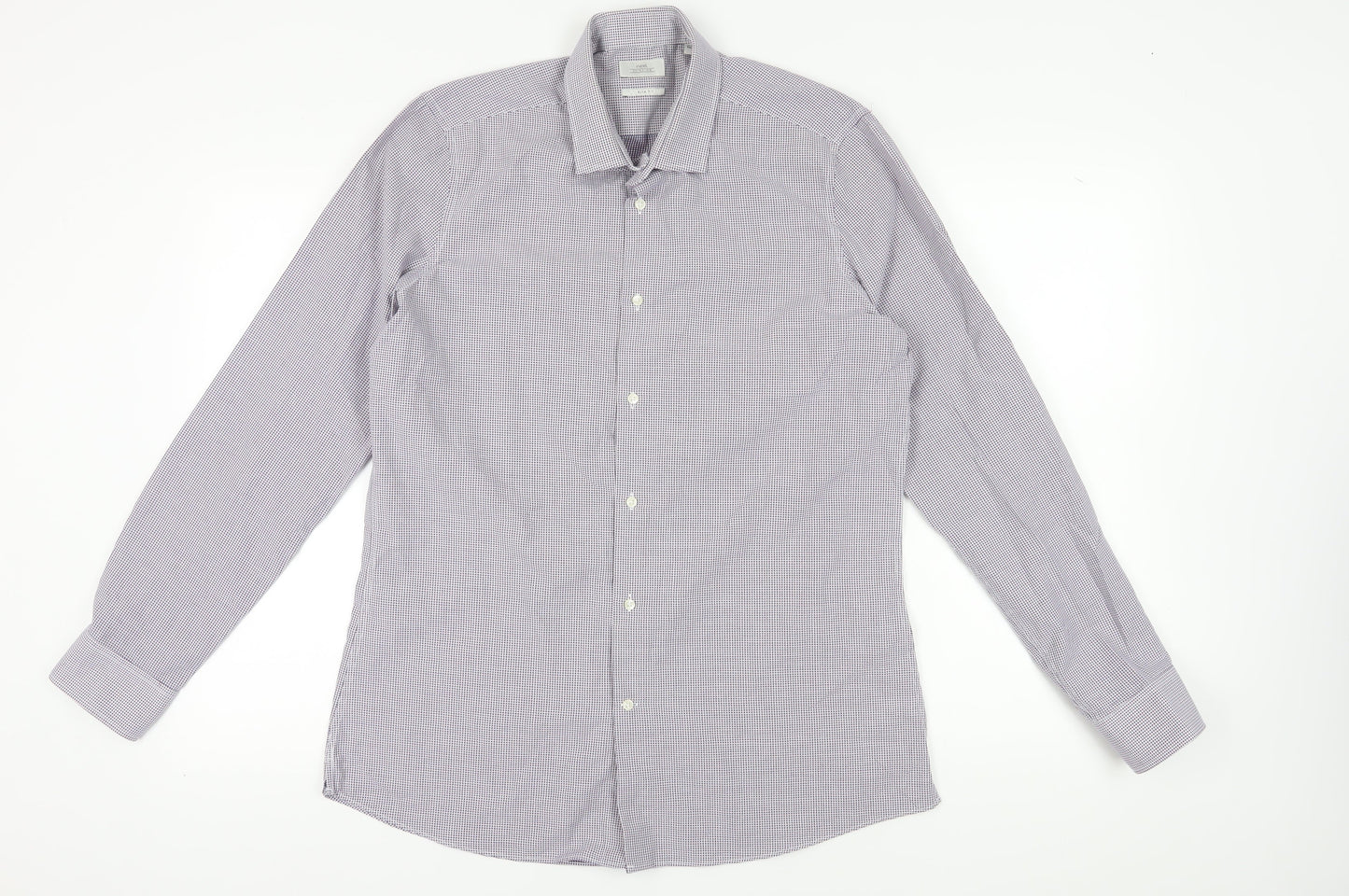 Mens UK Collar Size 16.5 NEXT Smart Purple  Dress Shirt