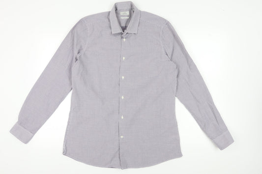 Mens UK Collar Size 16.5 NEXT Smart Purple  Dress Shirt