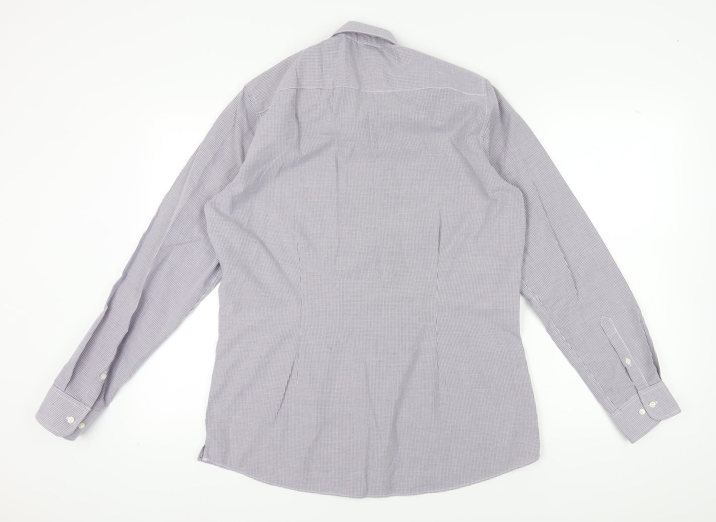 Mens UK Collar Size 16.5 NEXT Smart Purple  Dress Shirt