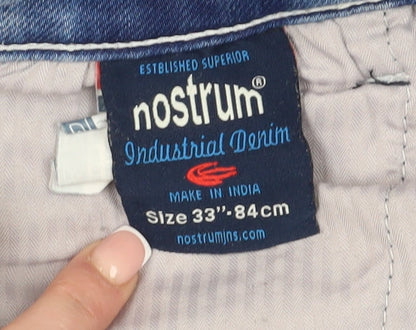 Mens UK Size 33 Nostrum Slim Fit Tapered Blue Jeans