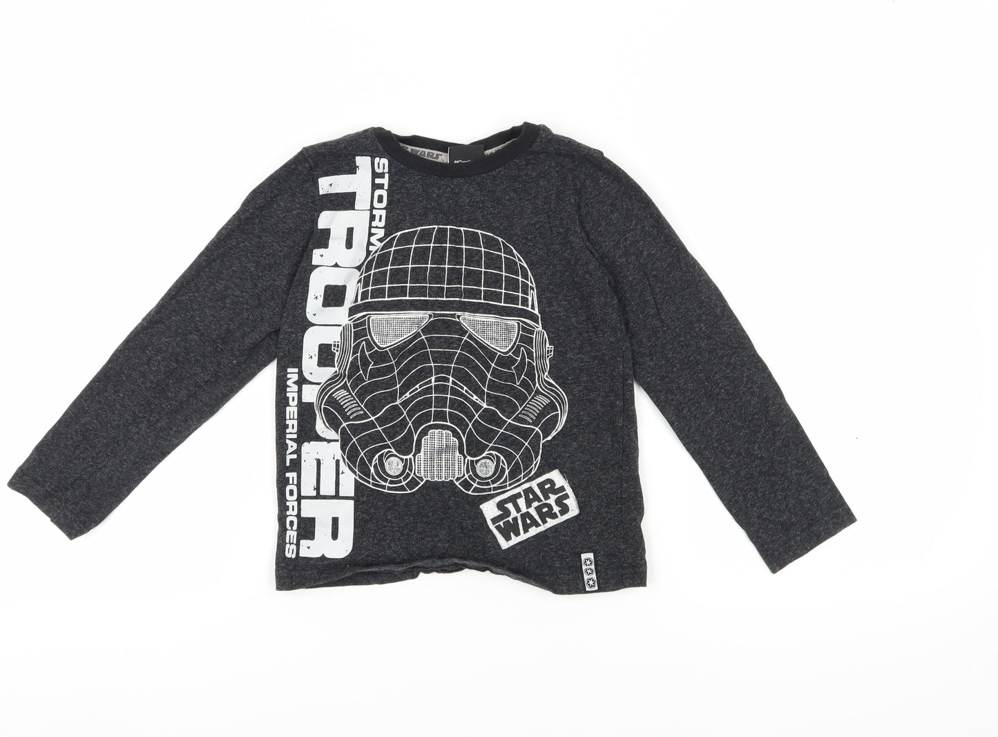 Star Wars Boys Black Stormtrooper Long Sleeve T-Shirt 7-8 Years
