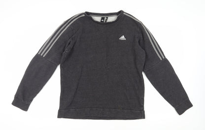 Adidas Unisex Black Pullover Sweatshirt M