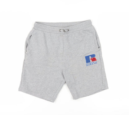 Russell Athletic Grey Boys Shorts 14-15 Years Athletic Fit