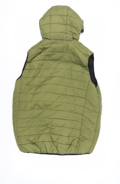 Mens UK Size L D/Struct Green Puffer Jacket