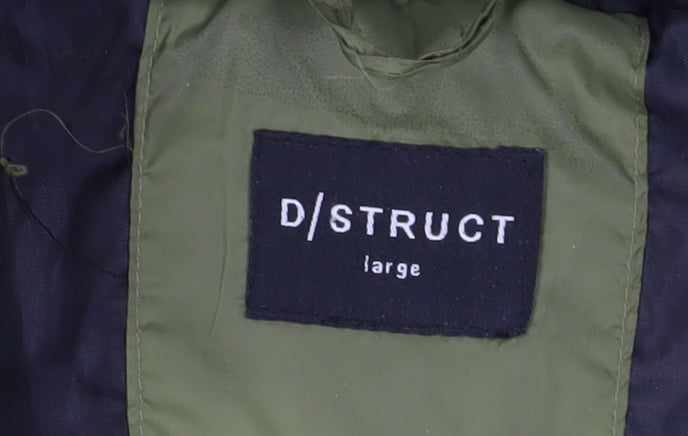 Mens UK Size L D/Struct Green Puffer Jacket