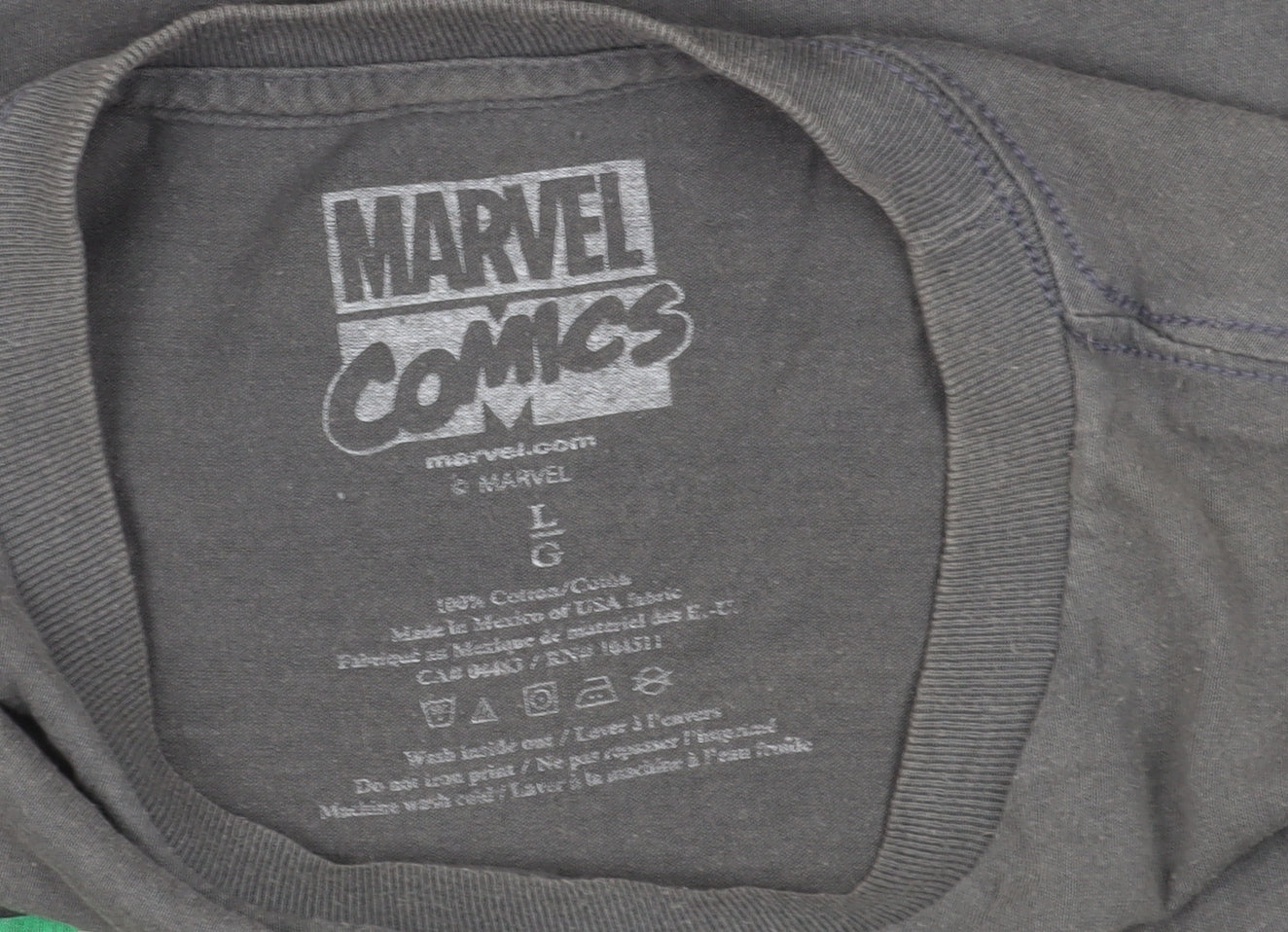 Marvel Comics Men’s Grey Spider-Man Graphic Tee L