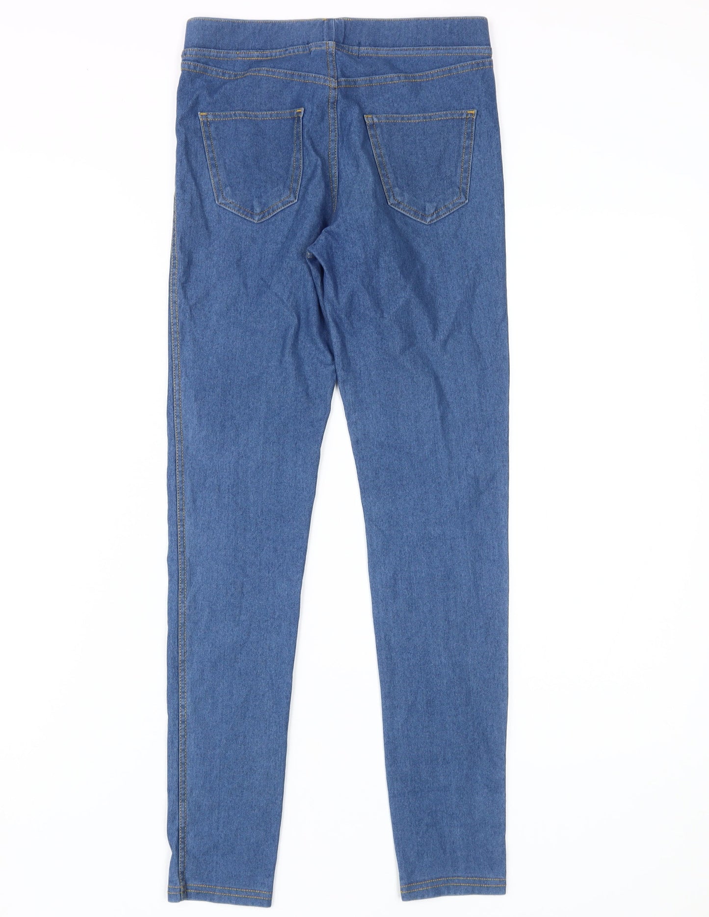 H&M Girls Blue Skinny Jeans, Size 11-12 Years, Stretch Denim