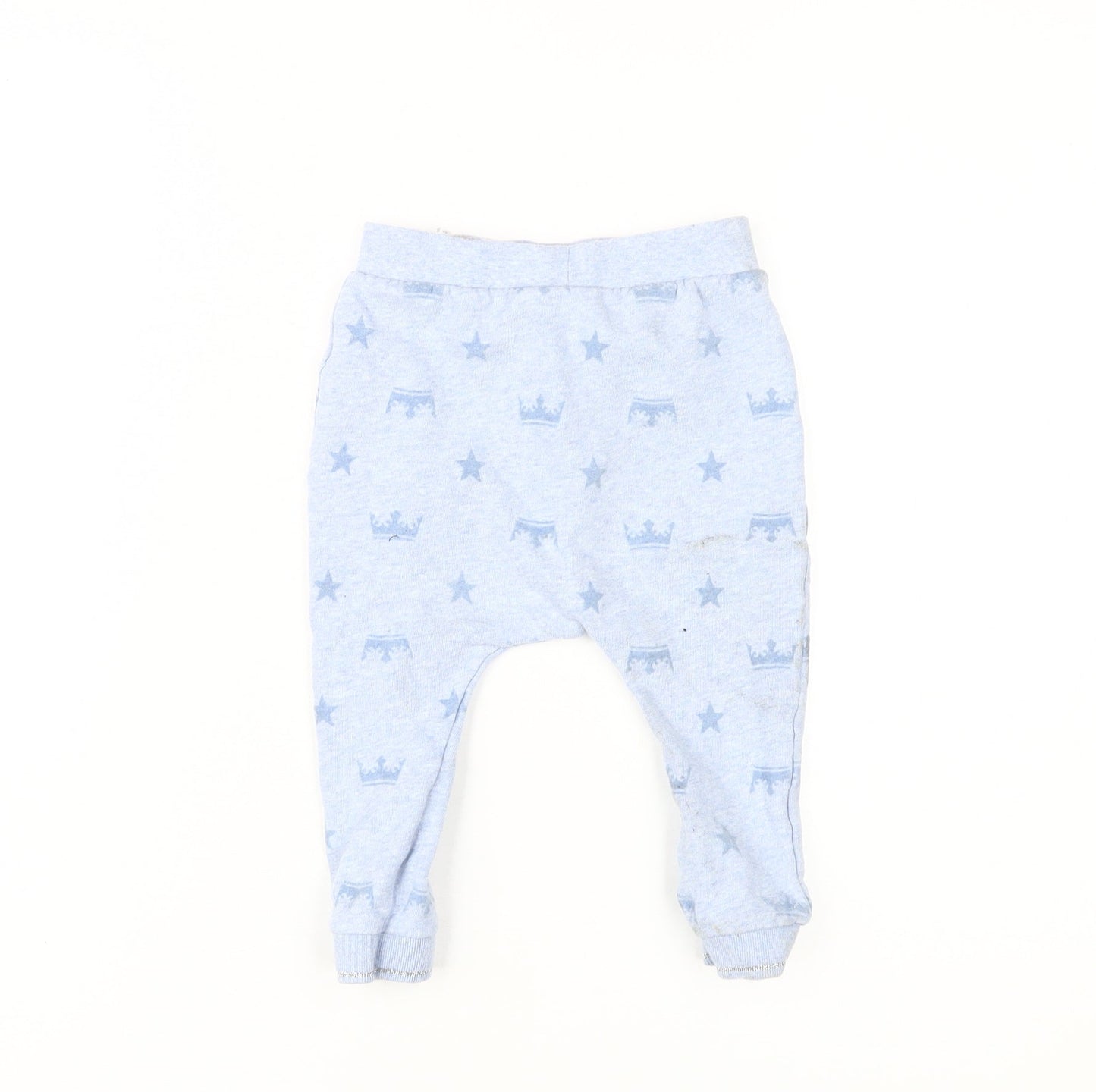 River Island Blue Jogger Trousers 12-18 Months Unisex