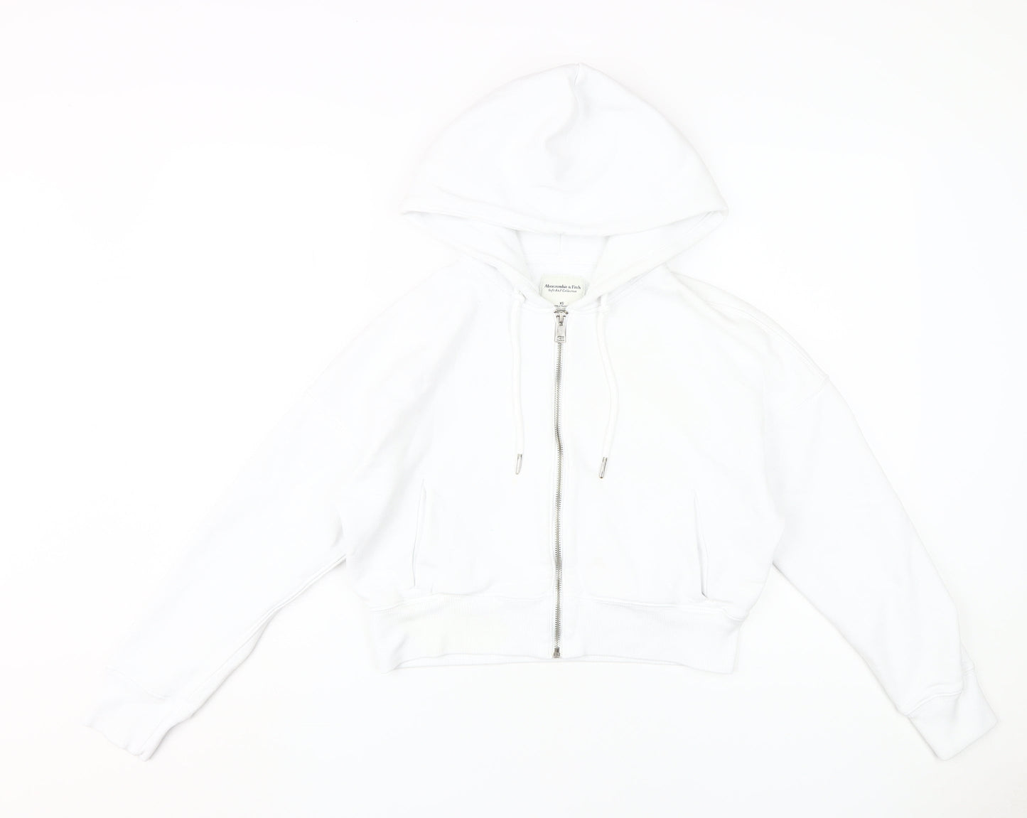 Abercrombie & Fitch Women’s White XS Full Zip Hoodie