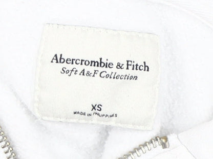 Abercrombie & Fitch Women’s White XS Full Zip Hoodie