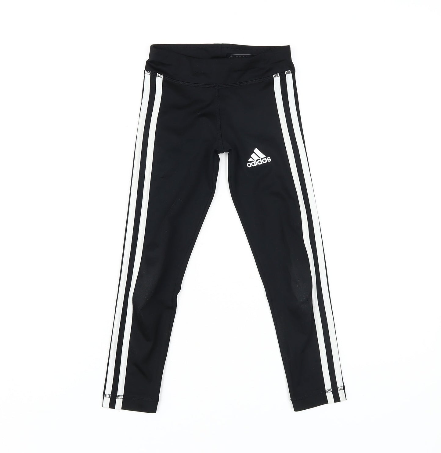 Adidas Girls Black Leggings - Size 5-6 Years, Activewear