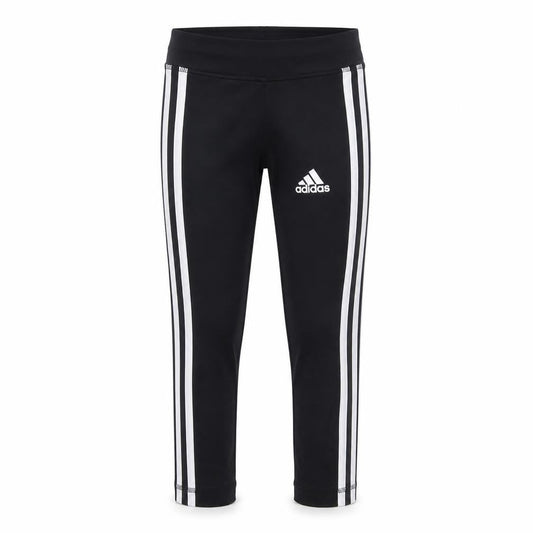 Front view of Adidas girls’ black leggings -, size 5-6, years, activewear