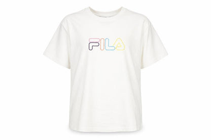 Womens UK Size L FILA White Basic T-Shirt