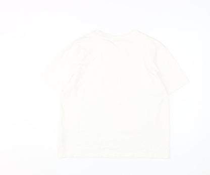Womens UK Size L FILA White Basic T-Shirt