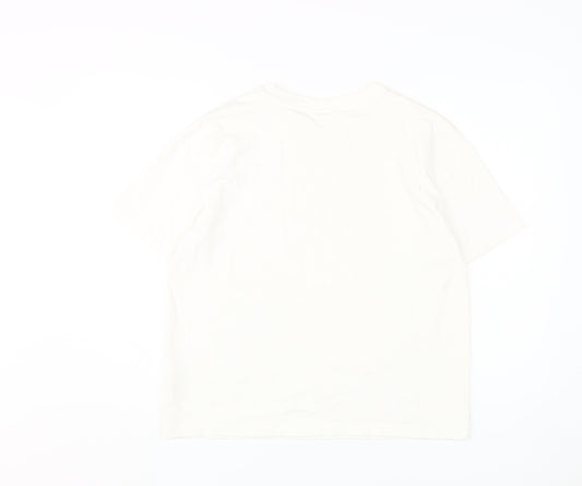 Fila Women's White T-Shirt, L, Casual Spring/Summer Look