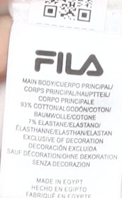 Womens UK Size L FILA White Basic T-Shirt