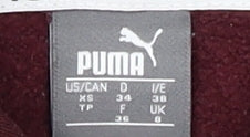 Puma Kids Red Pullover Hoodie Size 8 Unisex with Logo