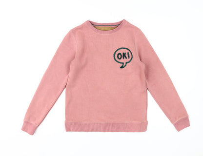 Mini Boden Pink Girls Sweatshirt 11-12 Years