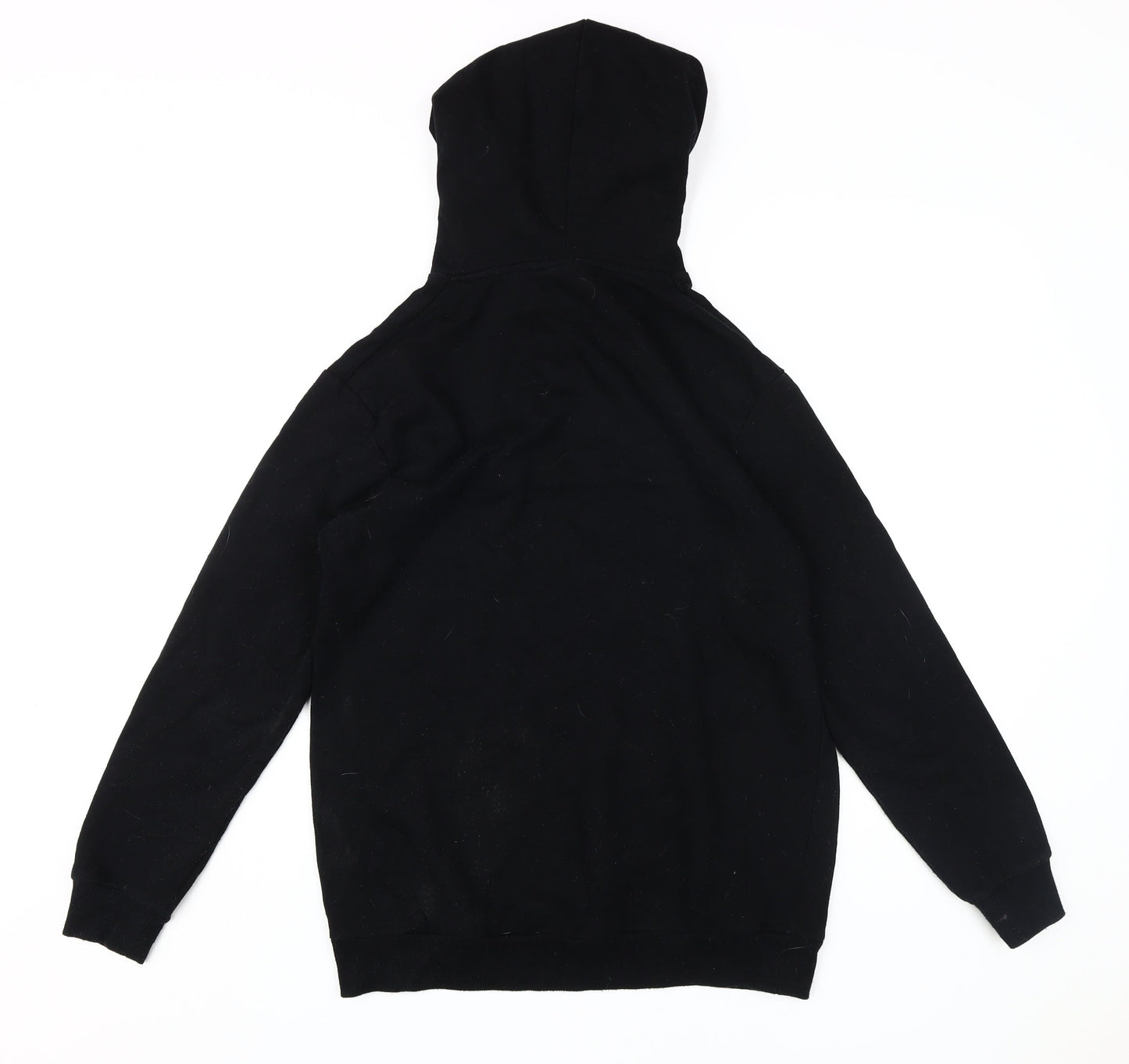 NASA Black Unisex Hoodie, Size 10, Logo Pullover