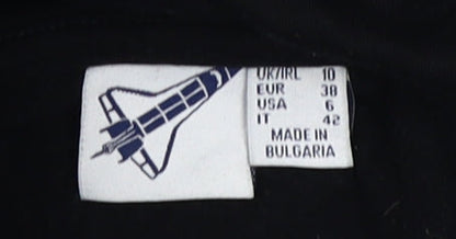 NASA Black Unisex Hoodie, Size 10, Logo Pullover