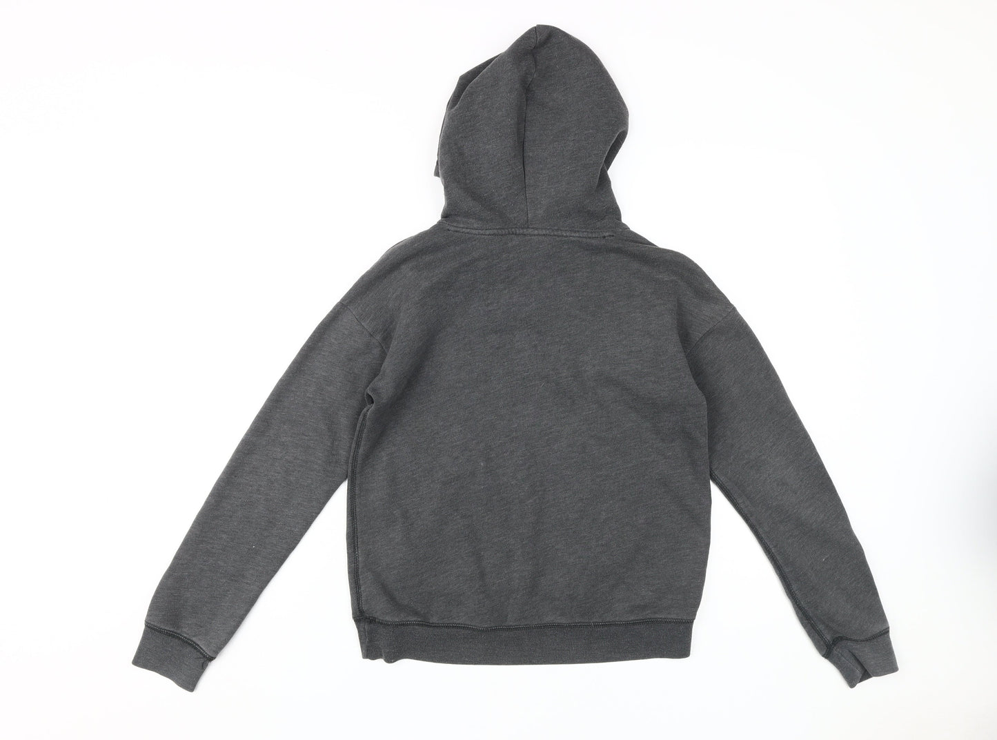 Abercrombie Kids Girls Grey Hoodie Size 14 - Casual and Comfy