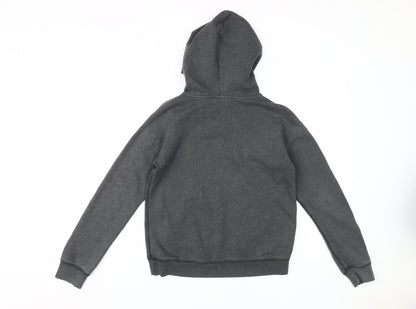 Abercrombie Kids Girls Grey Hoodie Size 14 - Casual and Comfy