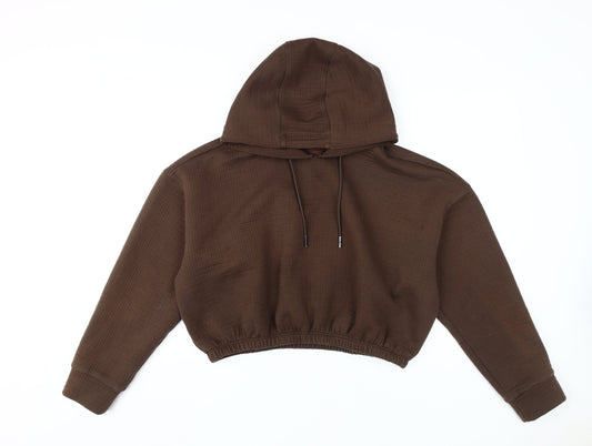 Womens UK Size L DKNY Sport Brown Pullover Hoodie