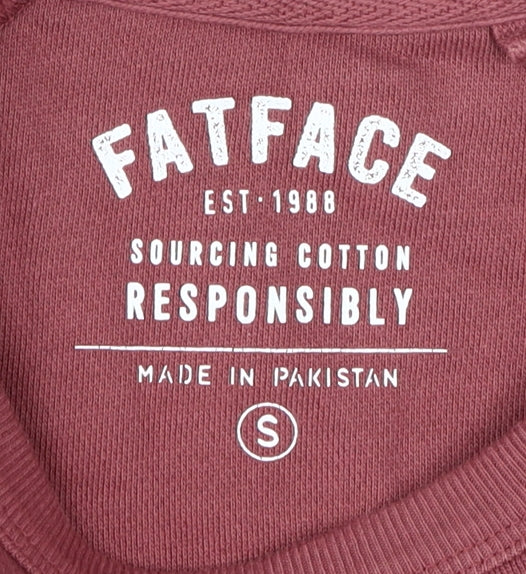 Mens UK Size S FatFace Red Pullover Sweatshirt