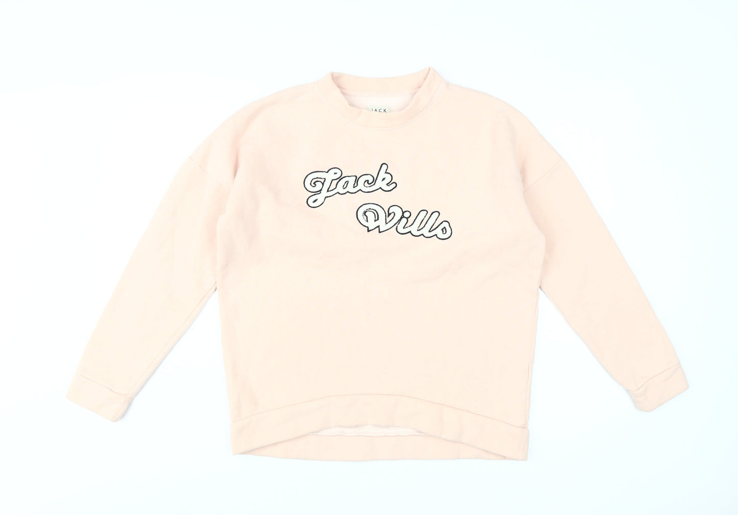 Womens UK Size 8 Jack Wills Pink Pullover Sweatshirt