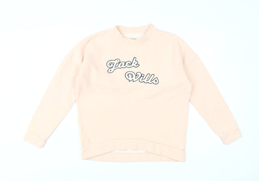 Womens UK Size 8 Jack Wills Pink Pullover Sweatshirt